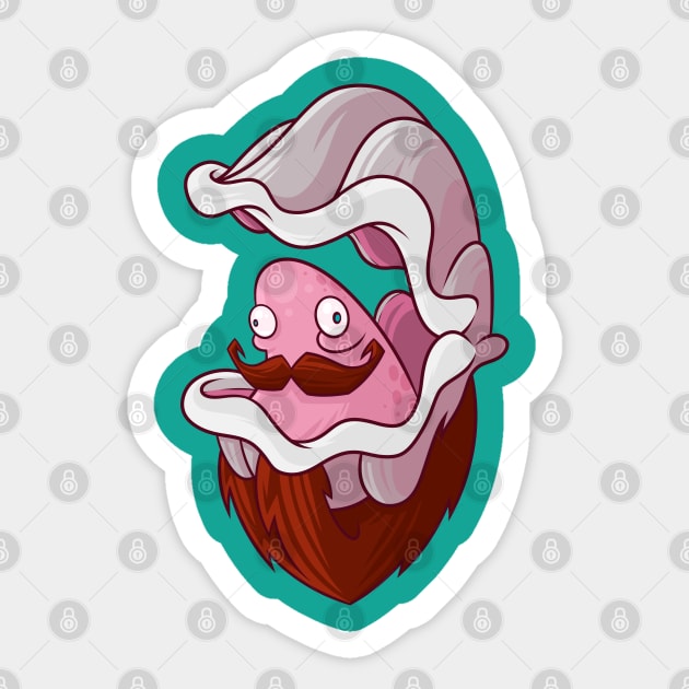 Pearl Of A Beard Sticker by ArtisticDyslexia